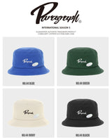paragraph Cursive Embroidered Bucket Hat 4color (6562911322230)