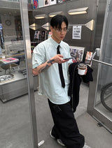 コットンレギュラーハーフシャツ