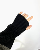 ストライプウォーマーフードニットウェア/Stripe Warmer Hood-Knitwear