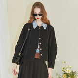 Round Elbow Shaped Jacket (Black) (6681261899894)