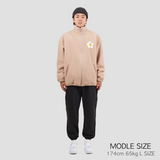 Flower Fleece Jacket Begie (4600440029302)