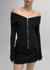 [MADE] Zenda Two Way Off Shoulder Knit