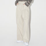 Classic Pintuck Wide Pants [ECRU] (6618883915894)