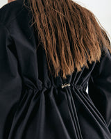 MOCK NECK STRING MINI ONEPIECE - BLACK (6635994841206)