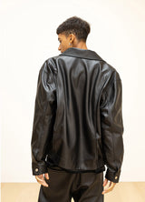 ラムスキンオーバーフィットボンバージャケット/LAMSKIN OVERFIT BOMBER JACKET