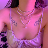 [Mamamoo Moonbyul/STAYC ISA아이사 착용] Neck layered shine choker (6684901441654)