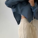 [ハイウェスト］ワンボタンピンタックスラックス / [High waist] one-button pin tuck slacks