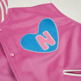 バーシティージャケット / NOKO Varsity Jacket♡ Pink