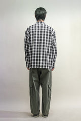 オンブルポケットシャツジャケット / OMBRE POCKET SHIRKET(SHIRTS JACKET)-MARS BLACK