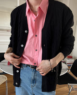 ルークケーブルカーディガン / Ruke cable cardigan (5 color)