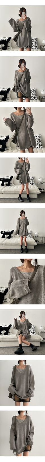 シャツ スクエアネック ベーシック ロングスリーブ Tシャツ