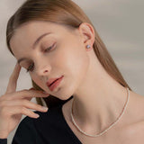 ワンタッチデイリースワロフスキーパールネックレス/Onetouch Daily Swarovski Pearl Necklace(3&4mm)2