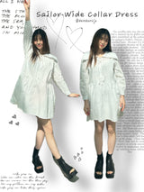 Sailor Wide Collar Dress