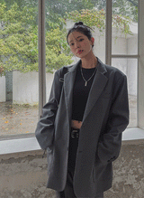 (UNISEX)ウェイトオーバーブレザー