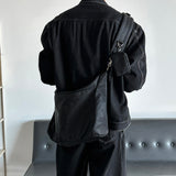 LMN log Oversized fit stitch denim setup pants (2 colors)