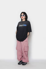 パイピングナイロンカーゴパンツ / Piping nylon cargo pants