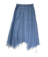 ビンテージジーンズダメージロングスカート / vintage jean damage long skirt