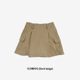Weevil cargo pleated skirt