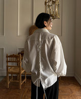 アイレットバルーンシャツ / [BRAND MADE] Savage Eyelet Balloon Shirt 2 color