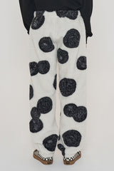 COIN FLEECE BANDING PANTS / IVORY (6600185610358)