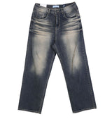 No.0412 blue black washing denim PT