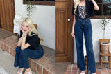 ワイドフィットスリットデニムパンツ / WIDE FIT SLIT DENIM PANTS [16627]