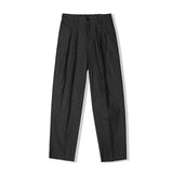デニムワイドカーブフィット2タックスラックス / DENIM WIDE CURVE FIT TWO TUCK SLACKS BLACK
