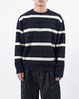 モヘアブラッシュストライプニット/mohair brush stripe knit 3color