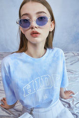 HIDE Tie Dye Graphic T-Shirt (Sky Blue) (6571001446518)
