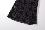 ブラックロングシースルースカート
