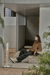 ウールツイルセットアップパンツ/WOOL TWILL SETUP PANTS_DEEP KAHKI