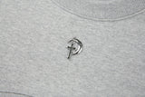 0 4 chain crop sweat shirt - GREY (6601587753078)