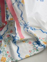Princess Ribbon Curtain Screen Floral Print 230cm