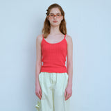 ローズノースリーブTシャツ / ROSE SLEEVELESS TEE, RED