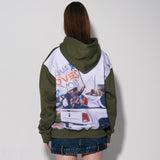 dtgプリントフーディー / dtg printed hoodie [khaki]