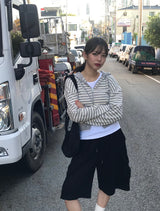 Camila stripe zip up