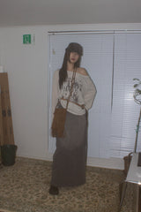 antique suede belt (3 color)