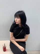 ミューズスリットサマーロングバンディングスカート / Muse Slit Summer Long Banding Skirt (2 colors)