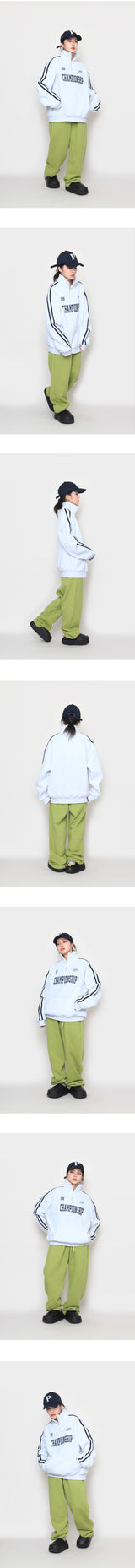 チャンピオンシップセミジップアップスウェットシャツ / Championship semi- zip-up sweatshirt