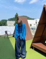 ビビッド ネット ニット シャツ(4カラー)