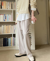 レザー ベルテッド スラックス (3 color) (6695932625014)