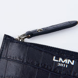 クロコダイルエンボポケットウォレット/CROCODILE EMBO POCKET WALLET-NAVY
