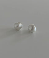 [92.5silver] マットサークルワンタッチピアス