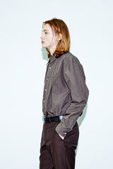 Double Vent Shirt brown (6683680342134)