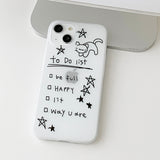 Black - To do list Phone Case_matt