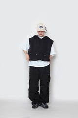 ワシショフードポケットベスト / WASHIHO hooded pocket vest