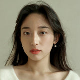 14K ゴールドフィルドホッククリームパールピアス/14K goldfilled hook cream pearl earring (8mm)