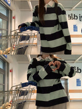 [Bellide made] Stripe Long Sleeve T-shirt