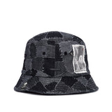 BBD The Apparition Patchwork Denim Bucket Hat (Black)
