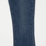 セミブーツカットハイスパンデックスサスペンダーデニムパンツ/SEMI BOOTSCUT HIGH SPANDEX SUSPENDER DENIM PANTS [6677]